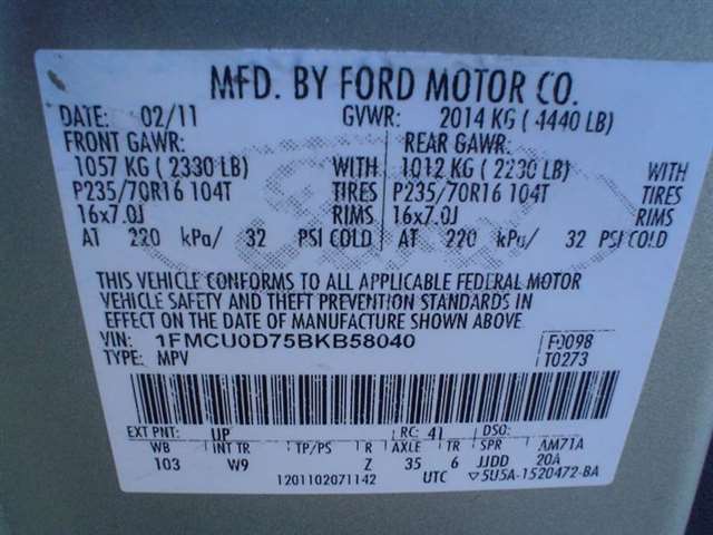 Ford Escape 2011 photo 19